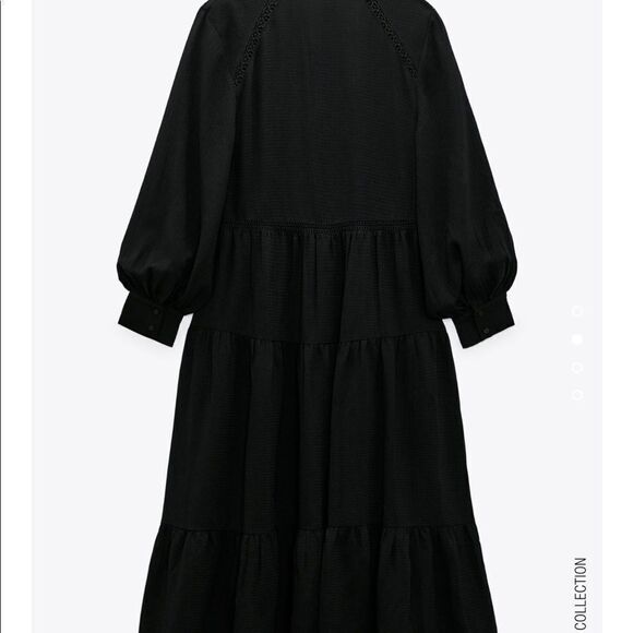 Zara textured midi dress - Picture 2 of 3